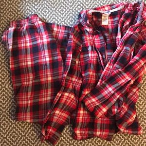 Plaid pajama set, size medium, k mart